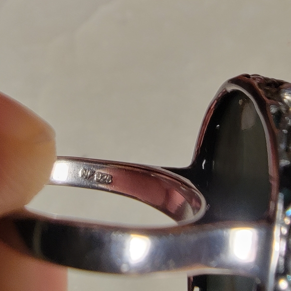 Sterling Silver and Turqouise Ring with Dragonfly Design, Size 7.5 - Picture 9 of 10